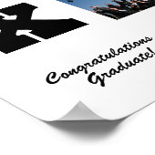 卒業写真シニア年級写真コラージュ ポスター (角)