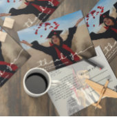 卒業写真シンプルありがとう ポストカード