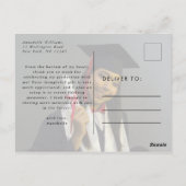 卒業写真シンプルありがとう ポストカード (裏面)