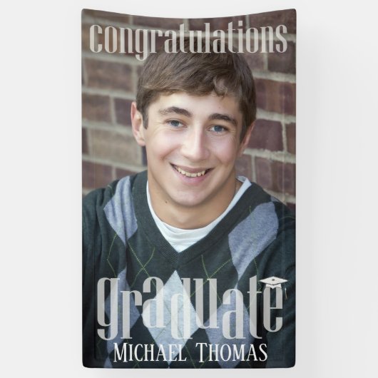 卒業写真シンプルカスタム 横断幕 (縦)