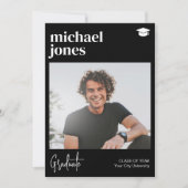 卒業写真シンプルクラシック卒業 案内状 (正面)