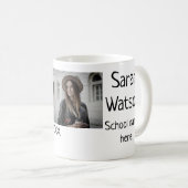 卒業写真シンプルクラシックadd class year sch コーヒーマグカップ (正面右)