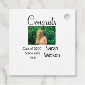 卒業写真シンプルクラシックadd class year sch フェイバータグ (裏面)