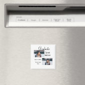 卒業写真シンプルクラシックadd class year sch マグネット (インサイチュ (食洗機))