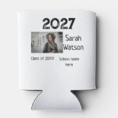 卒業写真シンプルクラシックadd class year sch 缶クーラー (裏面)