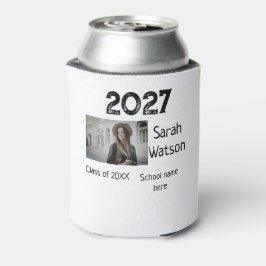 卒業写真シンプルクラシックadd class year sch 缶クーラー