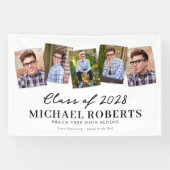 卒業写真シンプルコラージュのバナー 横断幕 (横)