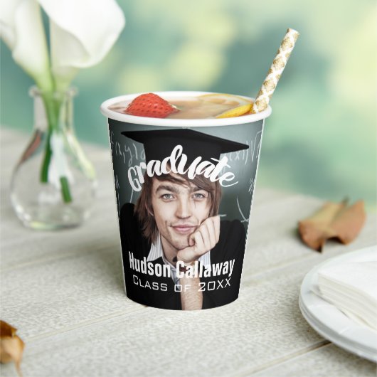 卒業写真シンプルモダンオープンハウスパーティーPa 紙コップ (インサイチュ)