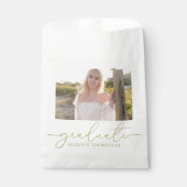 卒業写真シンプル金ゴールドエレガントミニマル フェイバーバッグ (正面)