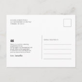 卒業写真スクリプトありがとう ポストカード (裏面)