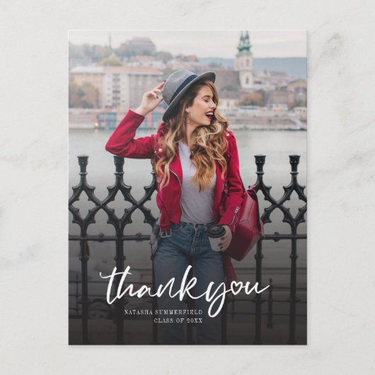 卒業写真スクリプトありがとう ポストカード (正面)