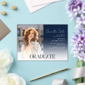 卒業写真スクリプトグラッド日付の保存 アクリル招待状 (インサイチュ (ウェディング))