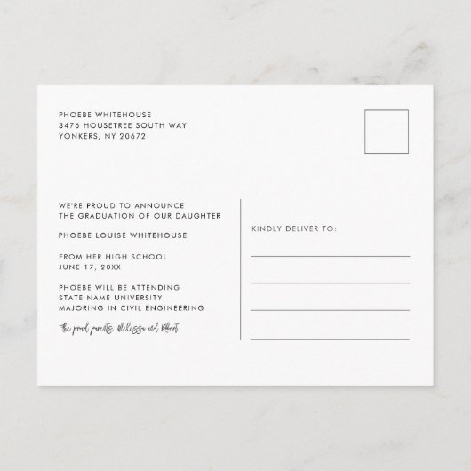 卒業写真スクリプト2025グラード 案内ポストカード (裏面)