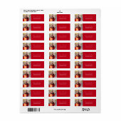 卒業写真スクリプト 返送先住所 ラベル (フルシート)