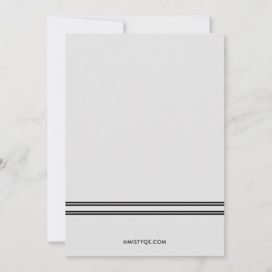 卒業写真スタイリッシュ卒業発表 案内状 (裏面)