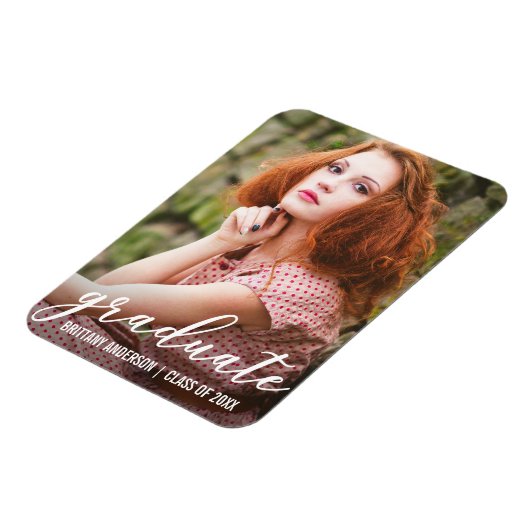 卒業写真スタイリッシュ発表 マグネット (左側)