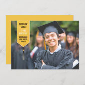 卒業写真ストール発表 案内状 (正面/裏面)