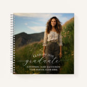 卒業写真スパイラルノートブックゲストブック ノートブック (正面)