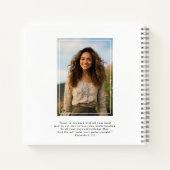 卒業写真スパイラルノートブックゲストブック ノートブック (裏面)