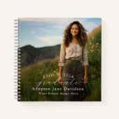 卒業写真スパイラルノートブックゲストブック ノートブック (正面)