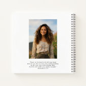 卒業写真スパイラルノートブックゲストブック ノートブック (裏面)