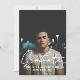 卒業写真テンプレート オーダーメイド 招待状