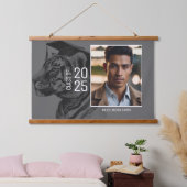 卒業写真ディスプレイウッドトップウォールタペストリー 吊り下げ型タペストリー (寝室)