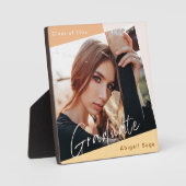 卒業写真ナチュラルモダン フォトプラーク (正面)