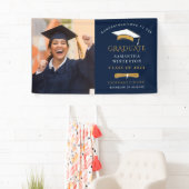 卒業写真ネイビーブルー卒業2025 横断幕 (インサイチュ)