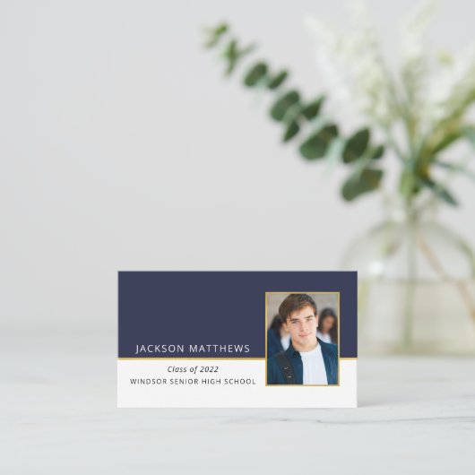 卒業写真ネームカードエンクロージャ 名刺 (スタンド正面)