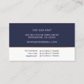 卒業写真ネームカードエンクロージャ 名刺 (裏面)