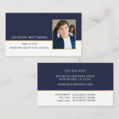 卒業写真ネームカードエンクロージャ 名刺 (正面/裏面)