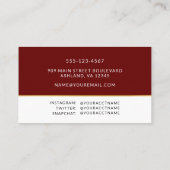 卒業写真ネームカードエンクロージャ 名刺 (裏面)