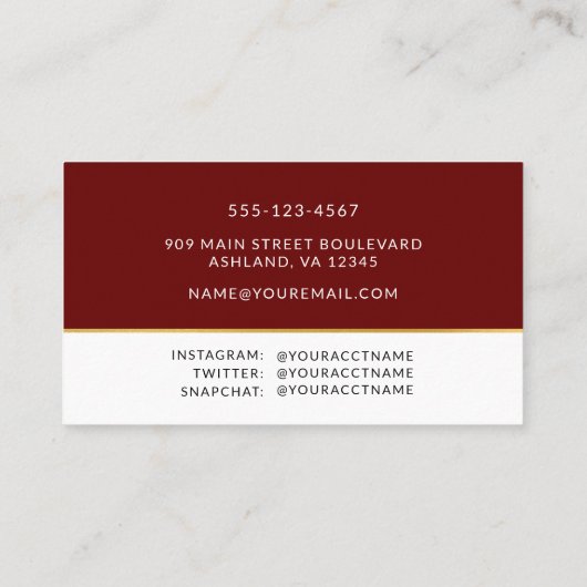 卒業写真ネームカードエンクロージャ 名刺 (裏面)