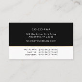 卒業写真ネームカードエンクロージャ 名刺 (裏面)