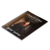 卒業写真ノートブック – 名前をカスタムする ノートブック (左側)