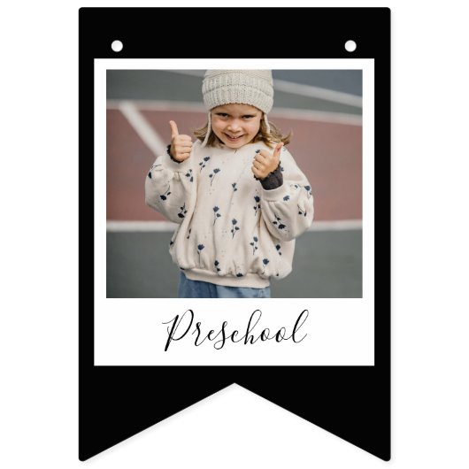 卒業写真バナー幼稚園～12年生 バンティングフラッグ (第2の旗)