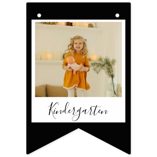 卒業写真バナー幼稚園～12年生 バンティングフラッグ (第3の旗)