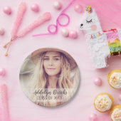 卒業写真パーソナライズされたと年のパーティープレート ペーパープレート (パーティー)