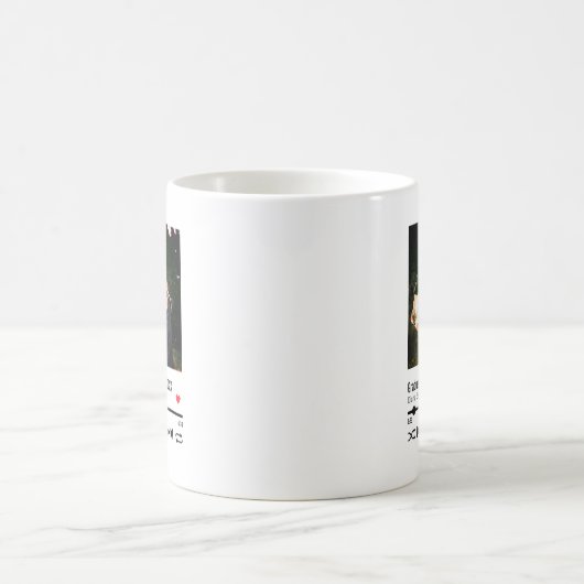 卒業写真パーソナライズされたの曲の再生リスト コーヒーマグカップ (中央)