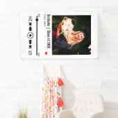 卒業写真パーソナライズされたの曲の再生リスト 横断幕 (インサイチュ)