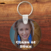 卒業写真パーソナライズされたキーチェーン キーホルダー (正面)