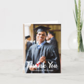 卒業写真パーソナライズされたサンキューカード サンキューカード (正面)