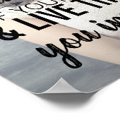 卒業写真パーソナライズされた引用文ポスター ポスター (角)