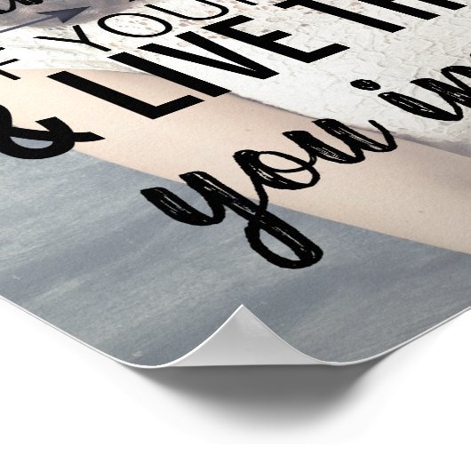 卒業写真パーソナライズされた引用文ポスター ポスター (角)