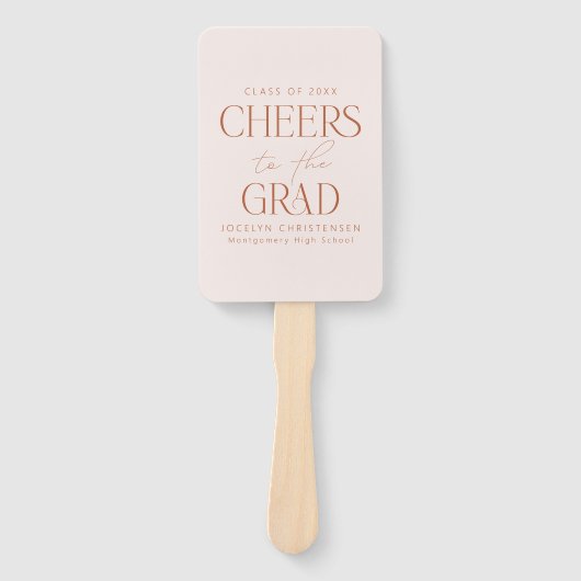 卒業写真パーソナライズされた応援 ハンドファン (正面)