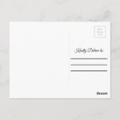 卒業写真パーソナライズされた日付の保存 ポストカード (裏面)