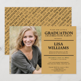 卒業写真パーティの招待状 招待状