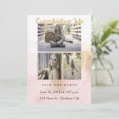 卒業写真パーティの招待状 招待状 (スタンド正面)