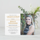 卒業写真パーティの招待状 招待状 (スタンド正面)